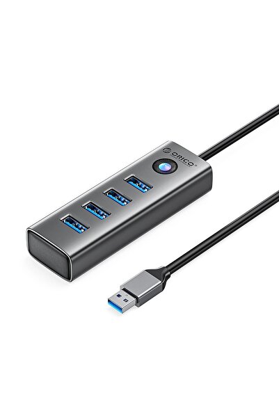 Orico PDD4U-U3 Hub USB-A 3.0 cu 4 porturi, 5Gbps, Gri