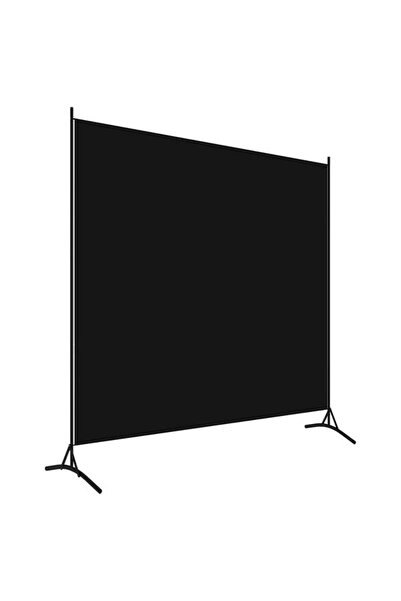 vidaxl Room Divider, black, 175 x 180 cm, textile