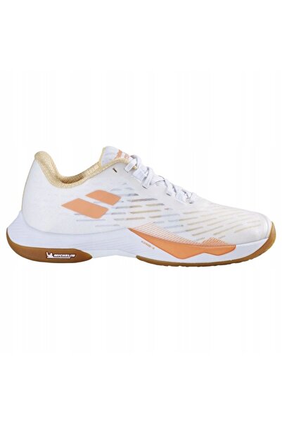 BABOLAT Pantofi de badminton pentru femei Shadow Tour 5 W alb/galben 38 EU