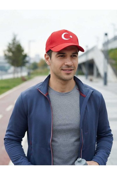 w white stars sports & wear Moon and Star Emblem Embroidered Unisex Hat