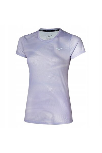 MIZUNO Tricou de alergare pentru femei, cu imprimeu grafic, Thistle L