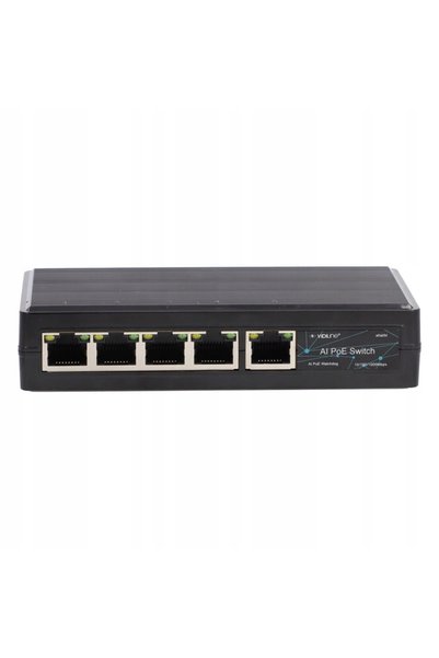 NO BRAND Switch PoE 4 porturi vidiline 1gb/s