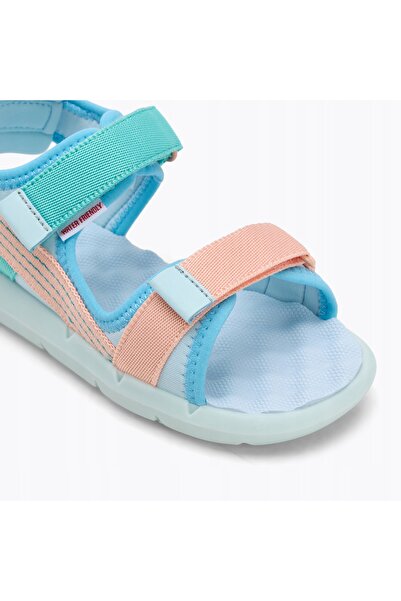 NO BRAND Sandale pentru copii Kickers Kickjune albastru/roz coral/verde 28 EU