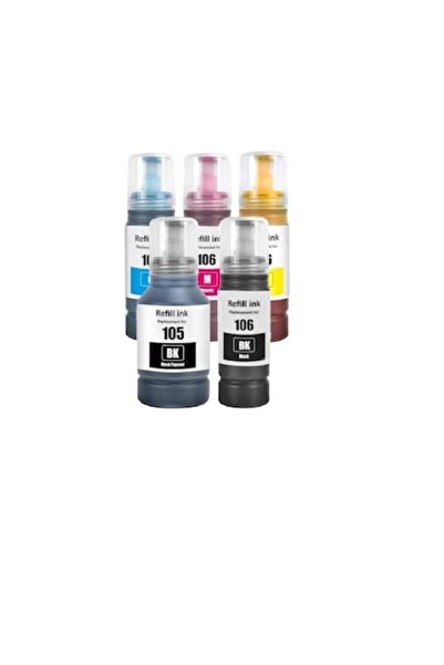 Ulm Cart Set 5 flacoane cerneala compatibile cu ET-101 ET-102 ET-103 ET-104 E...