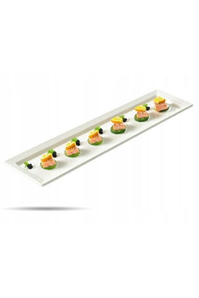 NO BRAND Tavă de banchet tip semicuvă din melamină Pure GN 2/4 albă ca zăpada...