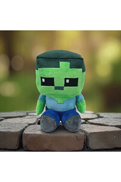 Toys Jucărie de pluș îmbrățișabilă ZOMBIE MINECRAFT, personaj de joc, MEGA BI...