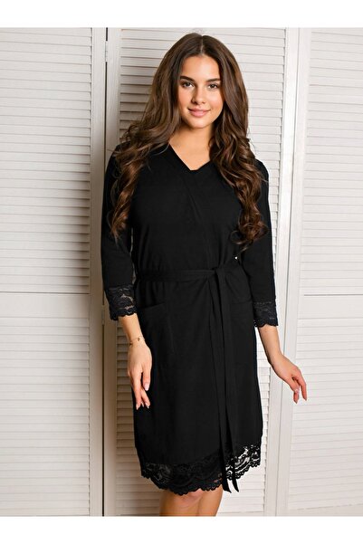 NO BRAND Rochie de maternitate din bumbac cu dantelă, mărimea 3XL