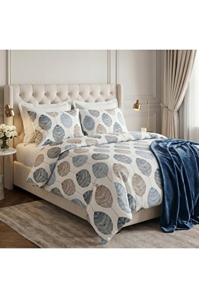 NO BRAND SET DE AȘTERNUTURI 220x200 + 2 FEȚE DE PERNĂ 70x80 BUMBAC SATINAT - ...