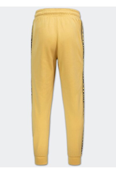 NO BRAND Pantaloni de trening Pitbull bărbați Oldschool LOGO TAPE galben mări...
