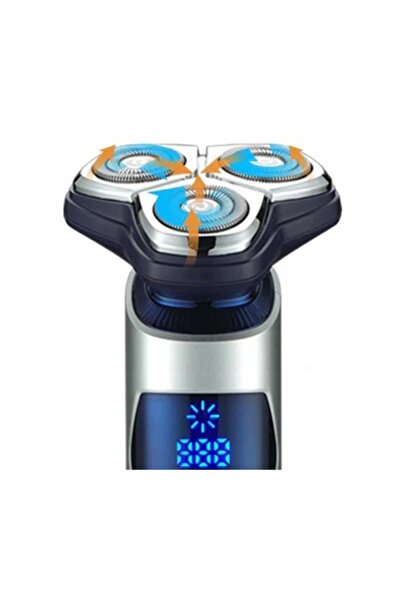 NO BRAND Trimmer profesional pentru barbă, îngrijire 3D, impermeabil, LCD, IP...