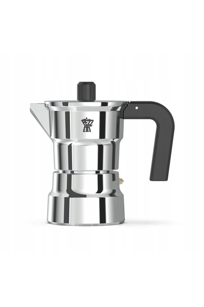 NO BRAND PEZZETTI SOLIDEXPRESS Cafetieră din aluminiu (1 ceașcă) - Argintiu