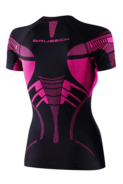 Brubeck Tricou Dry de damă - negru/fucsia L