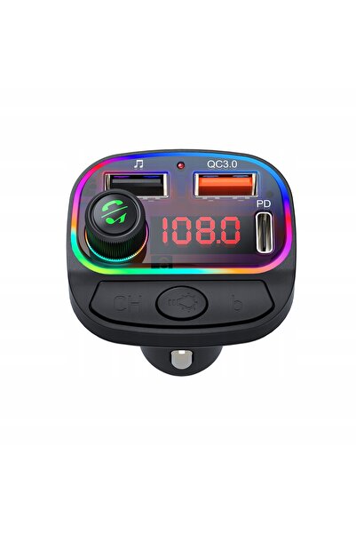 NO BRAND Transmițător FM Bluetooth de marcă, încărcător rapid USB QC3.0, cali...