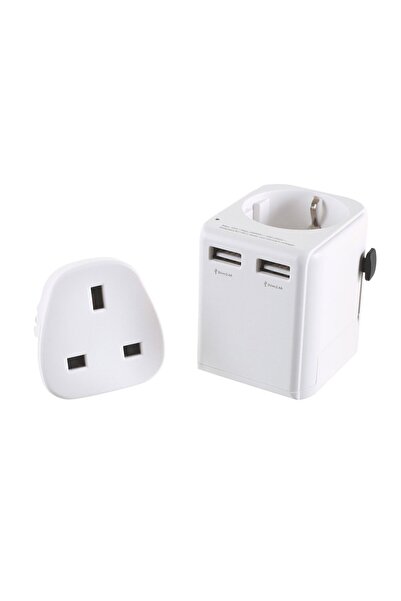 NO BRAND Adaptor de călătorie Lifeventure USB UK World Travel Adaptor
