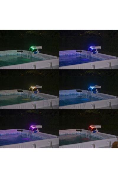 BESTWAY 58619 Fântână cascadă LED modernă și colorată BASEN