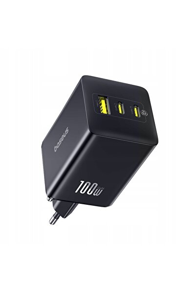 NO BRAND Baseus EnerFill FE11 100W 2xUSB-C, 1xUSB negru încărcător de rețea