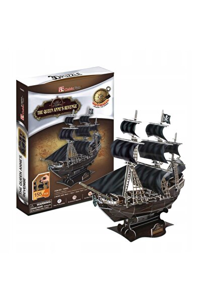 NO BRAND CUBIC FUN Puzzle 3D ZEMSTA KROLOWEJ ANNY Nava lui Barbă Neagră 180 p...
