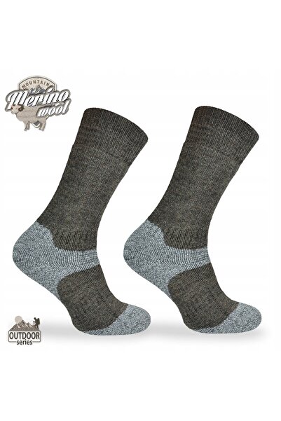 NO BRAND Șosete trekking TR9 foarte călduroase, până la 80% lână MERINO 39-42 an