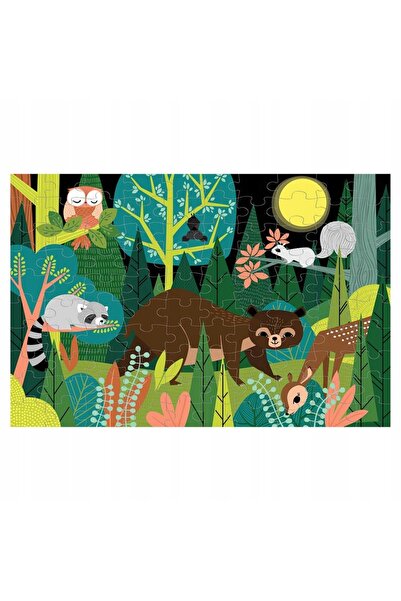 NO BRAND Mudpuppy: puzzle care strălucesc în întuneric „În pădure”