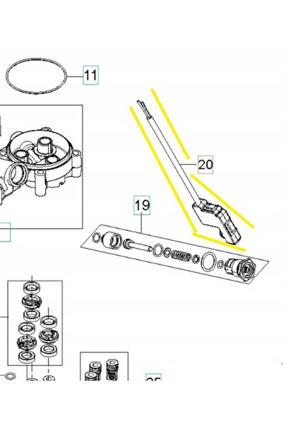 Husqvarna PW 345C 592617661 Microîntrerupător pentru mașina de spălat