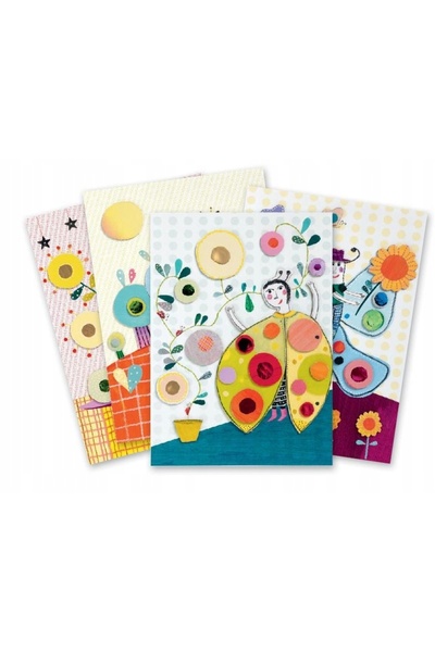 djeco Set de colaj artistic cu animale 8666