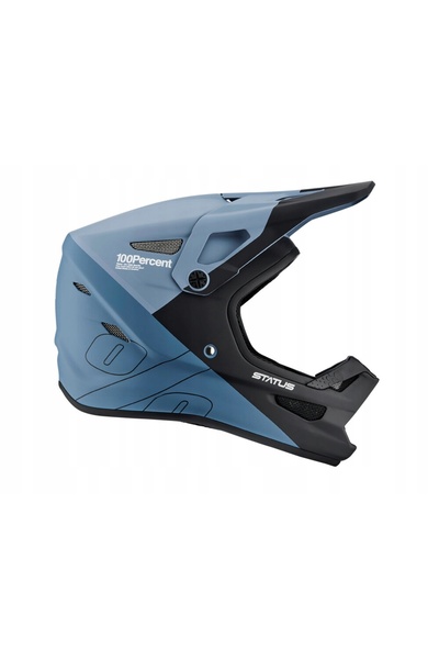 NO BRAND CASCA DE CICLISM STATUS 100% Downhill/BMX albastră mărimea XS (53-54cm)