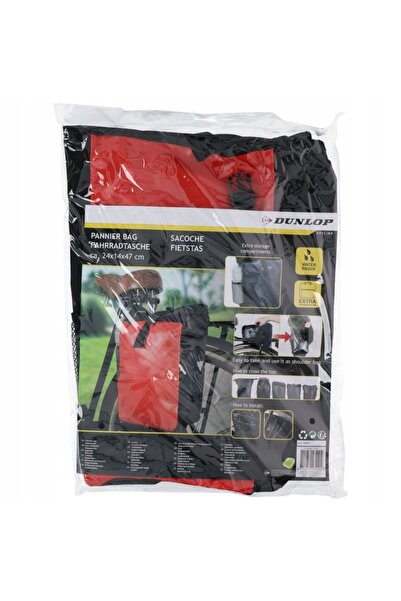 DUNLOP SAKWA GEANTĂ DE BICICLETĂ IMPERMEABILĂ 15L roșie