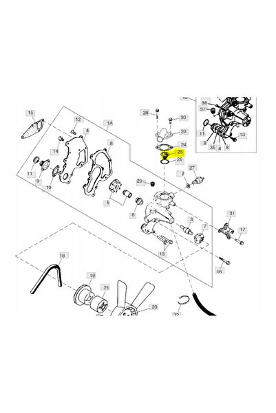 John Deere Termostat Original (M811034) Preț excelent