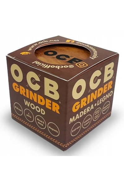 OCB Râșniță/Tocător pentru tutun, din lemn și metal