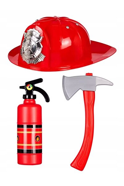 NO BRAND Souza! Set costum de pompier cu cască și accesorii pentru 4-7 ani