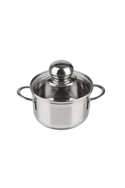 SSW Tavă de copt din oțel inoxidabil City de 14 cm cu capac de sticlă