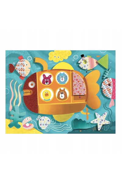 djeco Autocolante mozaic din spumă Puzzle pentru copii „Paradisul meu”