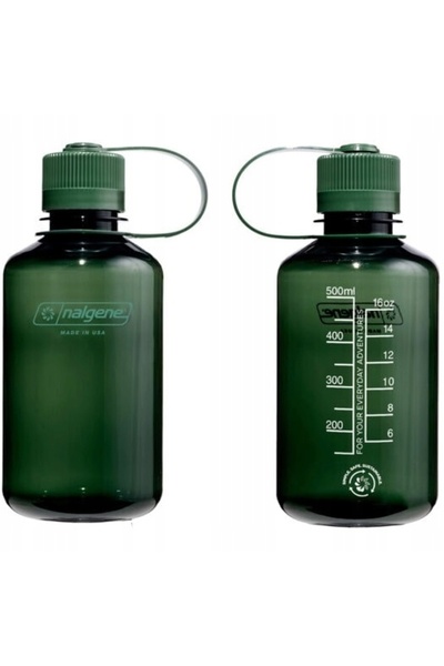NO BRAND Bidon de apă pentru antrenament verde NALGENE cu gura îngustă Sustai...