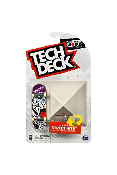 NO BRAND Tech Deck Mini Skateboard Fingerboard + Obstacol