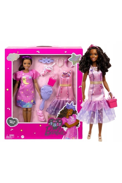 mattel Barbie Prima mea păpușă Barbie zi și noapte – roz HMM67