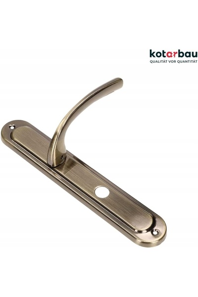 NO BRAND Set mâner ușă 90 mm cu broască WC, broască ușă cu placă lungă, patină.