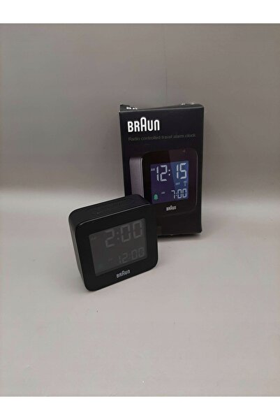 Braun BC08B-DCF - 5,75x5,75cm - NEGRU - Ceas deșteptător electronic cu radio