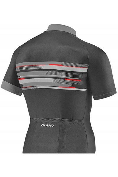 NO BRAND Tricou Giant Rival cu mâneci scurte, negru-gri, mărimea M