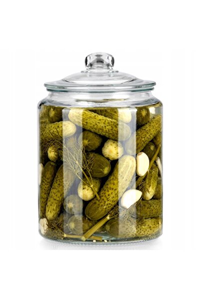 Vilde Borcan mare, recipient din sticlă pentru murături, legume sărate, conse...