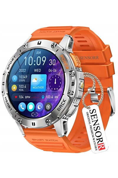 SENSORR Ceas bărbați SMARTWATCH Tensiune arterială APELURI LANTERNĂ 530mAH AM...