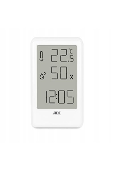 NO BRAND Higrometru/termometru electronic de interior, 7 x 11 x 1.5 cm, alb