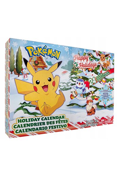 Jazwares Calendarul de Advent Pokemon pentru copii PKW2589 Deluxe, 47 de elem...