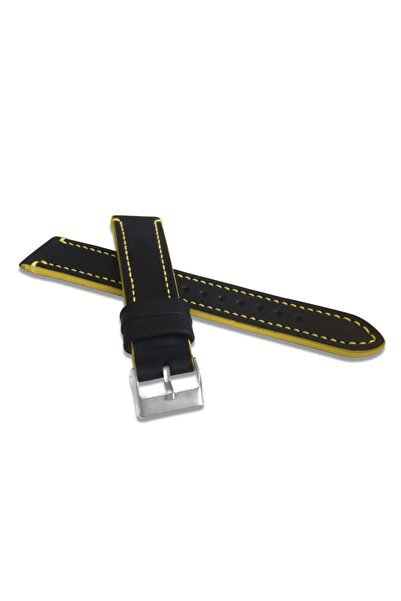 NO BRAND LAVVU Tailor LSPBY18 - 18mm - Negru - Curea de ceas din piele