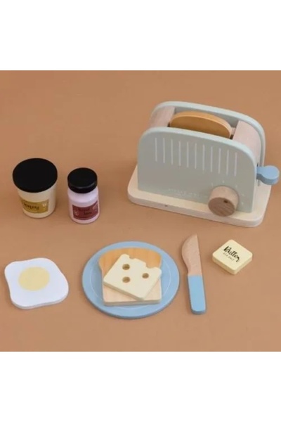NO BRAND Pâine prăjită la grătar pentru copii, toast cu miere, unt, ou, gem, ...
