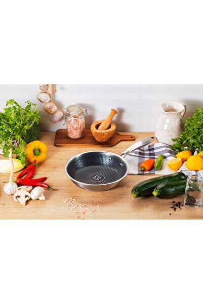 EDENBERG Tigaie Gastronomică din INOX 22 cm FĂRĂ RĂDĂCINI