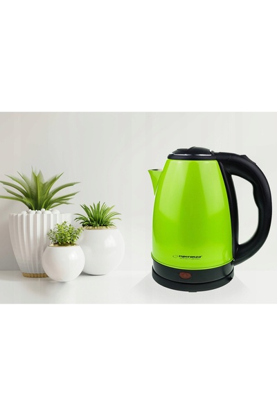 ESPERANZA Ceainic electric fără fir, din oțel, verde, 1,8 L