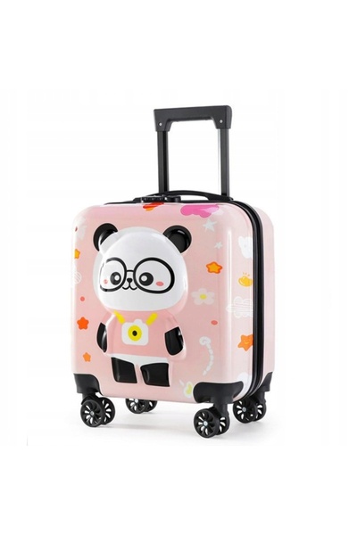 NO BRAND Valiză de cabină pentru copii cu cod, roz panda WP08