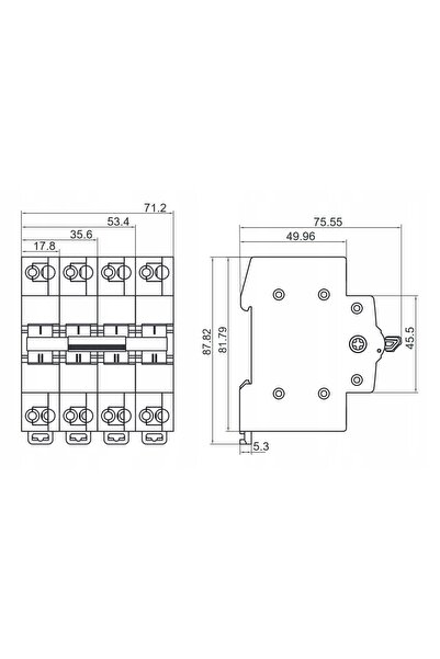NOARK Comutator selector rețea-generator 4P 25A 1-0-2