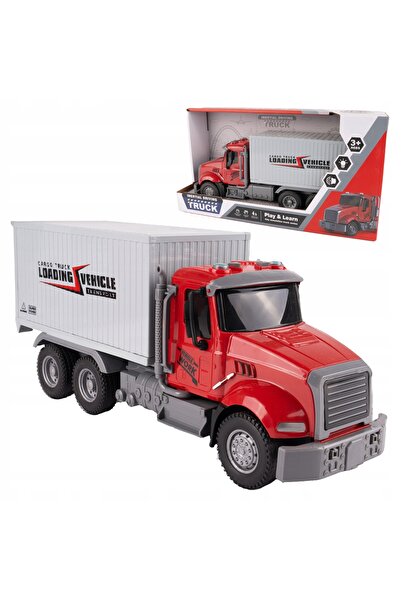 Stator Camion interactiv mare cu container și efecte de mașină de curse AUTO