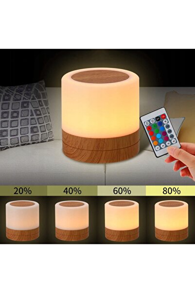 NO BRAND LAMPĂ DE NOAPTE LED, LAMPĂ DE NOPTIERĂ REGLABILĂ TACTILĂ PENTRU DORM...